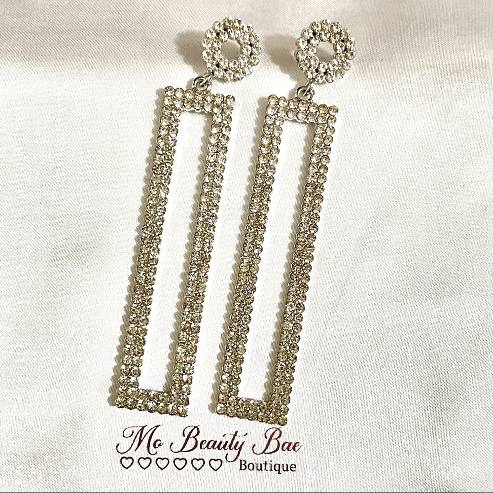Silver Classic Drop Earrings - Picture 4 of 6
